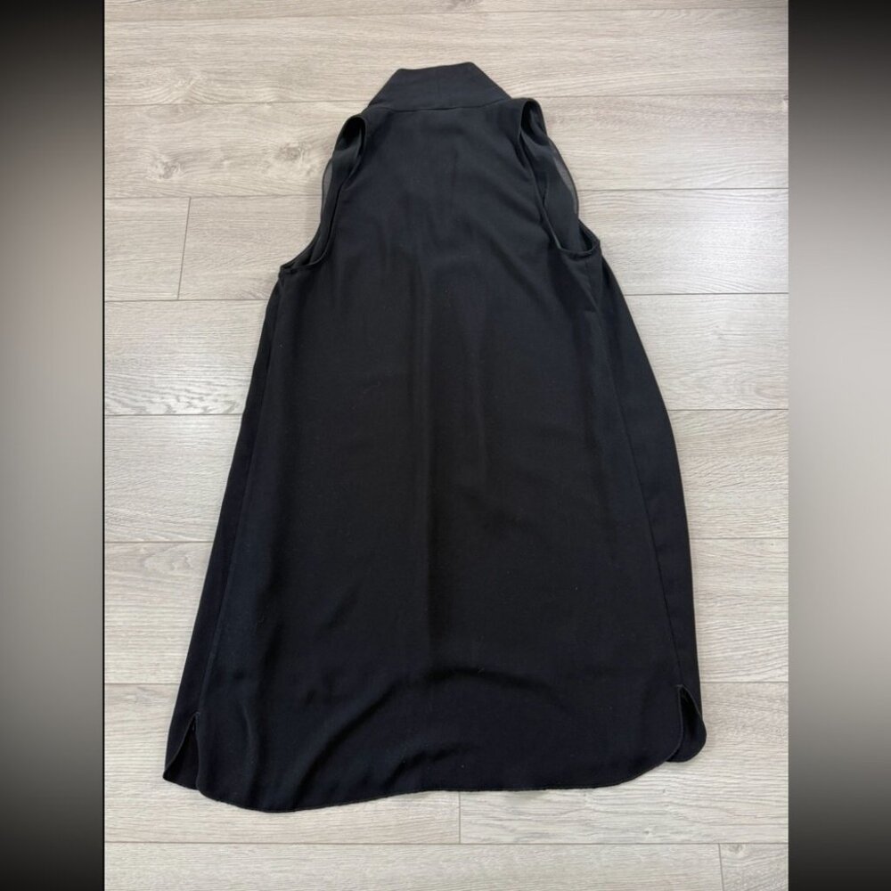 Aritzia Wilfred Black Mini Sleeveless V-neck Dress - Picture 9 of 11